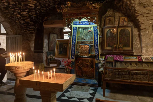 Interior Catedral Ortodoxa Jacobs Jerusalém Bairros Cristãos Cidade Velha Jerusalém — Fotografia de Stock