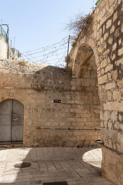 Rustige Kleine James Street Armeense Wijk Oude Stad Jeruzalem Israël — Stockfoto