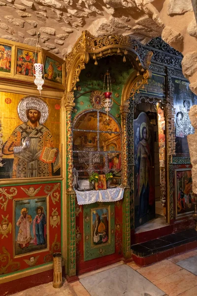 Jerusalem Israel July 2021 Books Icons Souvenirs Sale Hall Small — Stock Photo, Image