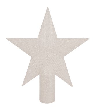 Beyaz arkaplanda beyaz yıldız                               