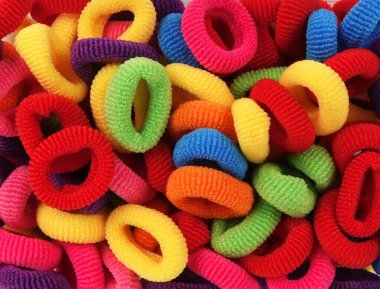 Saç rengi yığını için lastik bantlar                               