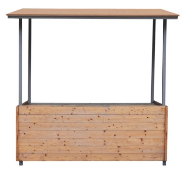    Beyaz üzerine izole edilmiş doğal ahşap kirişlerden yapılmış ahşap tezgah.                            