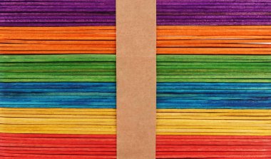    İşte renkli ahşap dondurma çubukları..                            