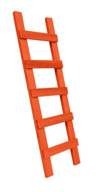   Bu basit, yüksek, uzun tahta bir merdiven..                             