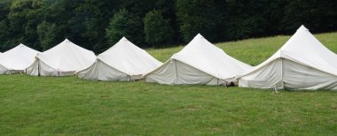White tents camping outdoor camp nature                                 clipart