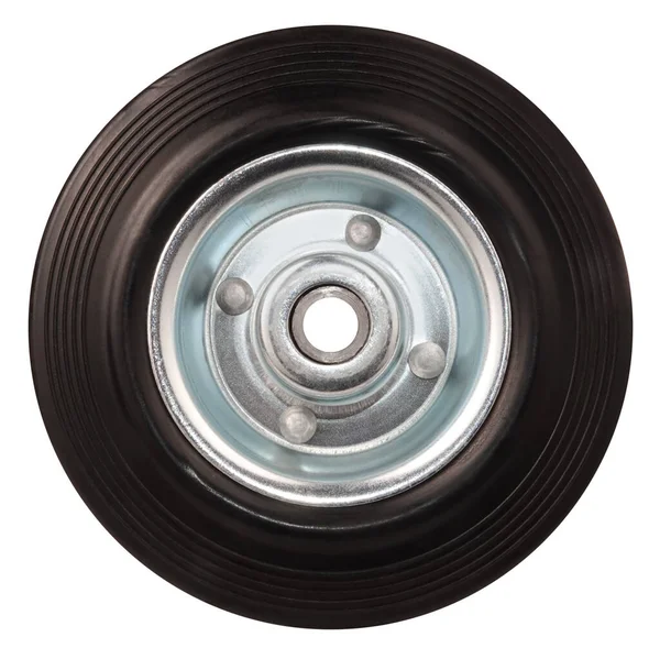 Metal Wheel Tire Isolated White Background — Stock Photo, Image