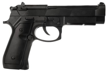 Bu siyah plastik silah.                              