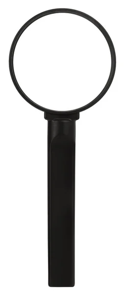 Black Magnifying Glass Magnifier Isolated White Background — Stock Photo, Image