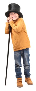 Silindir şapka çocukla