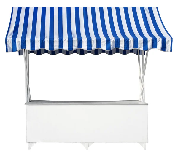 Market stall with awning — Stock Photo, Image