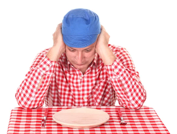 Hungry Worker Needs Food — Stock Photo, Image