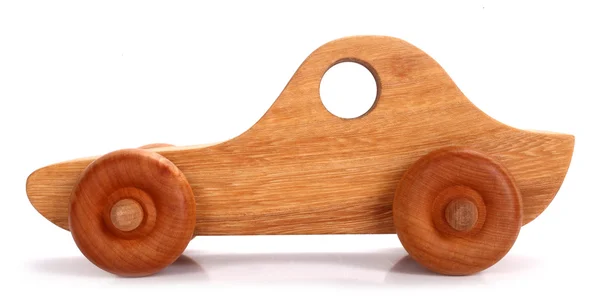 Malé Dřevěné Auto Hračka — Stock fotografie