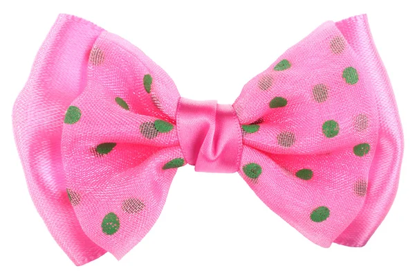 Bow Tie Pink Green Dots — Stock Photo, Image
