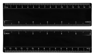 Simple black ruler clipart