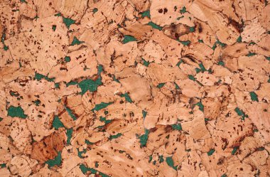 Cork paneli doku arka plan yeşil desenli