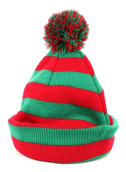 Red green winter cap — Stock Photo, Image