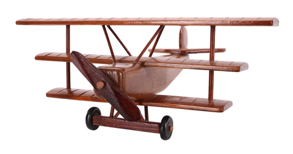 Drewniany samolot zabawka — Zdjęcie stockowe