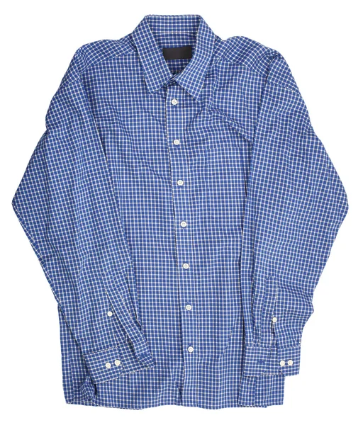 Camisa Cuadros Azul Marino — Foto de Stock