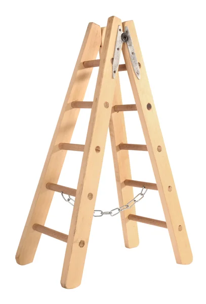 Wooden ladder double sided — Stock Photo, Image