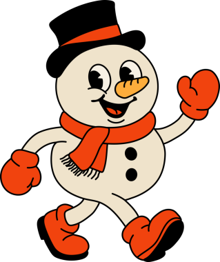 Kızıl Kış Dişlilerinde Sevimli Kardan Adam Karakteri