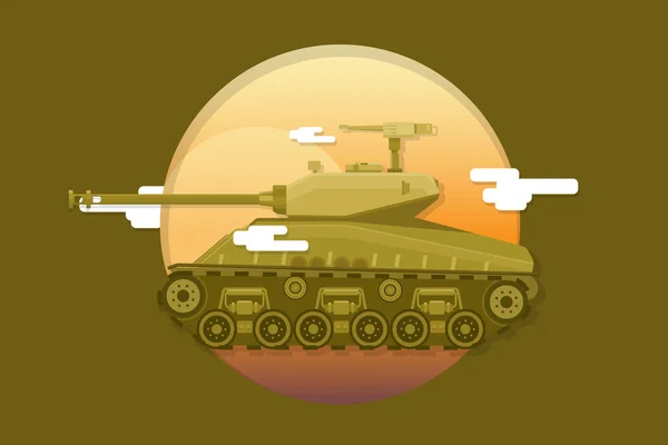 Tank illustratie voor 23 februari — Stockvector