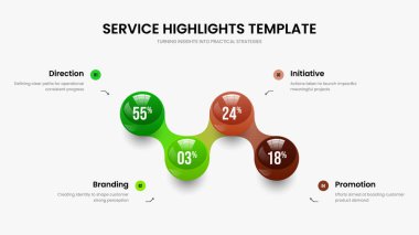 Yatırımcı Planlama Dört Adım Bilgisel Sunum Şablonu. Pazarlama Planı 4 Element Kaydırma Planı. Finansal Çalıştırma Çerçeve Tasarım Vektörü İllüstrasyonu.
