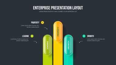 Atılgan Slayt Gösterisi Şablon Resimleri. İş Analizi Üç Seçenek Bilgi Çerçeve Tasarımı. Pazarlama Gözden Geçirmesi 3 Adım Diyagramı Sunum Düzeni.