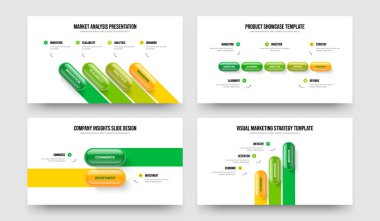 Dijital Teklif Dört Beş İki Üç Basamaklı Infographic Frame Design Vector Illustration Set. Finansal Fırlatma 4523 Seçenek Diyagramı Sunum Düzeni Paketi.