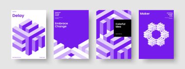 Geometrik İş Sunumu Tasarımı. Yaratıcı Flyer Şablonu. İzole Rapor Düzeni. Geçmişi. Broşür. Kitap kapağı. Pankart. Poster. Not defteri. Haber bülteni. El ilanı. Günlük. Broşür. Dergi