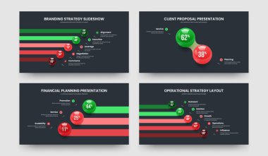 Yaratıcı Analiz Beş İki Üç Element Grafik Tasarım Vektör Çizim Paketi. Görsel Çözüm 523 Seçenek Diyagram Çerçeve Tasarım Koleksiyonu.