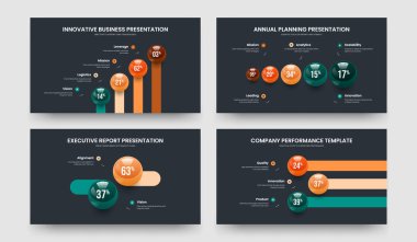 Consulting Visualization 4 5 2 3 Element Infographic Frame Design Set. Modern Solution Four Five Two Three Step Chart Presentation Layout Vector Illustration Collection.