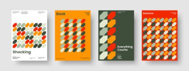 Yaratıcı Poster Şablonu. Geometrik Broşür Tasarımı. İzole edilmiş arka plan düzeni. Pankart. El ilanı. Kitap kapağı. Rapor verin. İş sunumu. Not defteri. Broşür. Dergi. Reklamcılık. Marka Kimliği