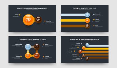 Görsel Planlama 2-3-4-5 Element Diyagramı Çerçeve Düzeni Vektör Çizimi. Reklam Raporu 2345 Adım Grafik Tasarım Paketi.