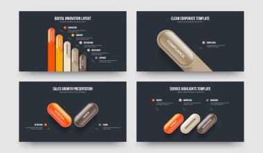 Atılgan İnceleme Beş Bir İki Üç Basamaklı Bilgi Slayt Gösterisi Vektör Çizim Paketi. Profesyonel Teklif 5123 Seçenek Diyagramı Sunum Şablonu Ayarlandı.