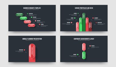 Atılgan Planı 4512 Seçenek Diyagramı Slayt Gösterisi Yerleşimi. Yatırımcı Görselleştirme Dört Beş Bir İki Adım Bilgiler Şablon Vektör Çizim Paketi.