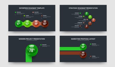 Görsel Rapor 4512 Element Bilgi Çerçeve Düzeni Paketi. Danışmanlık Gözden Geçirmesi 4-5-1-2 Seçenek Slayt Gösterisi Şablon Resmetme Kümesi.