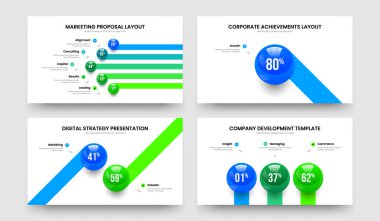 Minimalist Performans 5113 Adım Diyagram Kaydırma Şablonu Paketi. Eğitimsel Giriş Beş Bir İki Üç Seçenek Bilgiler Çerçeve Düzeni Vektör İllüstrasyon Koleksiyonu.