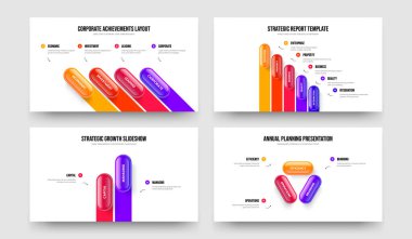 Ürün Önerisi 4-5-2-3 Seçenek Diyagram Kaydırma Şablonu Çizim Paketi. Yaratıcı Rapor 4523 Element Bilgi Slayt Gösterisi Düzeni Koleksiyonu.