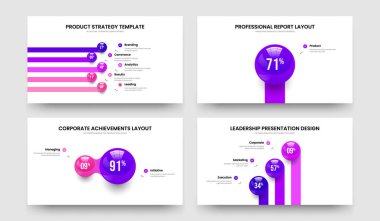 Atılgan fırlatma beş bir iki üç element diyagramı çerçeve düzenleme vektör ilüstrasyon paketi. Minimum Giriş 5123 Basamaklı Slayt Tasarımı.