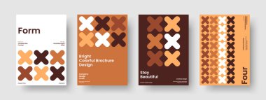 Geometrik Broşür Tasarımı. Yaratıcı İş Sunumu Modeli. Modern Kitap Kapağı Şablonu. El ilanı. Poster. Geçmişi. Rapor verin. Pankart. Marka Kimliği. Not defteri. Haber bülteni. Katalog. Günlük