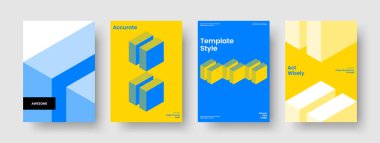 Geometrik Broşür Şablonu. Soyut İş Sunumu Tasarımı. İzole edilmiş Flyer düzeni. Kitap kapağı. Pankart. Rapor verin. Geçmişi. Poster. Katalog. Broşür. Portföy. Dergi. Broşür. Günlük