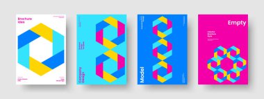 İzole Kitap Kapağı Şablonu. Soyut Rapor Düzeni. Geometrik Broşür Tasarımı. El ilanı. Pankart. İş sunumu. Poster. Geçmişi. Günlük. Dergi. Broşür. Reklamcılık. Katalog