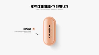 Görsel Giriş 1 Adım Bilgisel Sunum Şablonu. Yaratıcı Büyüme Bir Element Diyagramı Slayt Gösterisi Düzeni. Danışmanlık Performans Slayt Tasarım Vektörü İllüstrasyonu.