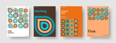 Soyut İş Sunum Şablonu. Geometrik Poster Tasarımı. Yaratıcı Rapor Düzeni. Broşür. El ilanı. Geçmişi. Kitap kapağı. Pankart. Dergi. Not defteri. Reklamcılık. Katalog. El ilanı