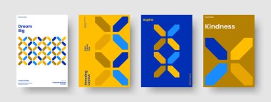 Geometrik Broşür Şablonu. Yaratıcı Kitap Kapağı Tasarımı. İzole edilmiş iş sunum düzeni. Rapor verin. El ilanı. Poster. Pankart. Geçmişi. Broşür. Portföy. Marka Kimliği. Haber bülteni. Not Defteri