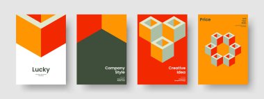 Geometrik Broşür Şablonu. Yaratıcı Sancak Düzeni. İzole edilmiş İş Sunumu Tasarımı. Poster. Geçmişi. Kitap kapağı. El ilanı. Rapor verin. Portföy. Broşür. Marka Kimliği. Reklamcılık. Not Defteri