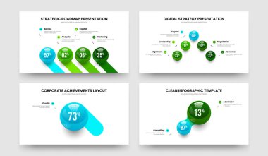 Servis Hava Durumu 4512 Seçenek Grafik Slayt Gösterisi Düzeni Paketi. Profesyonel Profil Dört Beş Bir İki Adım Çizelgesi Sunum Şablonu Vektör Çizimi.