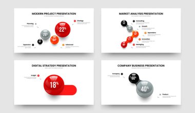 Yatırımcı Geliştirme Dört Beş Bir İki Seçenek Slayt Gösterisi Slayt Tasarım Vektörü İllüstrasyon Paketi. Görsel Yenilik 4512 Adım Grafik Sunum Şablonu Ayarlandı.