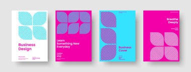 Modern İş Sunumu Tasarımı. Geometrik Broşür Şablonu. Yaratıcı Flyer Düzeni. Pankart. Kitap kapağı. Geçmişi. Poster. Rapor verin. Haber bülteni. Günlük. Not defteri. Broşür. Katalog. Broşür