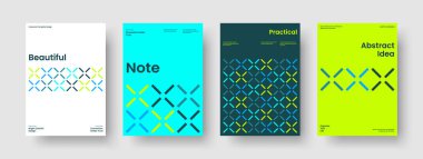 Soyut Broşür Tasarımı. Geometrik Flyer Şablonu. Modern İş Sunumu Mizanpajı. Geçmişi. Poster. Pankart. Kitap kapağı. Rapor verin. Broşür. Portföy. Haber bülteni. Dergi. Not defteri. Katalog